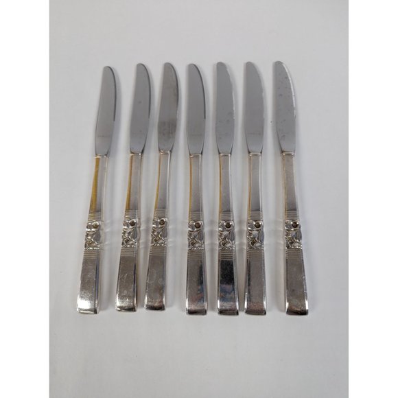 Oneida Morning Star Silverplate 1948 Serving for 8 Set of 47 - Picture 3 of 9